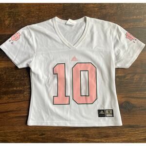 Adidas Notre Dame Football Jersey Women’s Pink Small #10 Brady Quinn Vtg